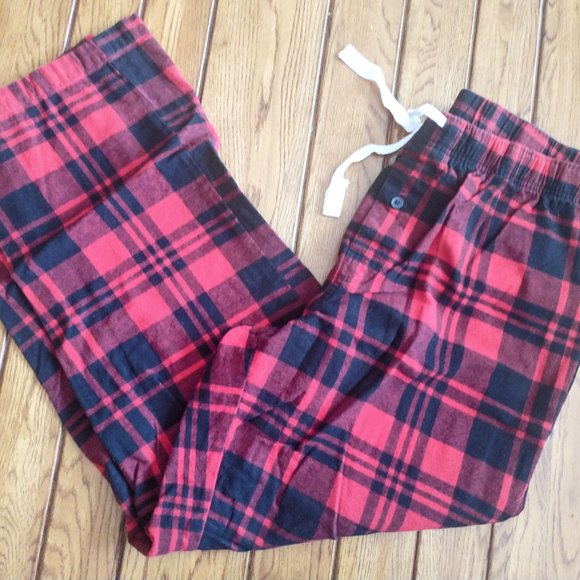 Joe Fresh Other Joe Fresh Mens Flannel Sleep Pant Red And Black Plaid Pajama Pants Poshmark
